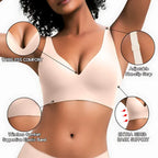 Vivid Bloom V-Neck Wireless Bra - Comfort & Lift for Women (VB)